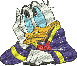 matriz de bordado Pato Donald 208