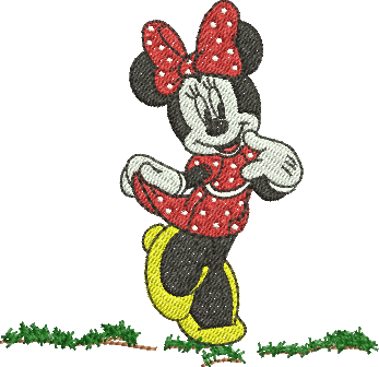 matriz de bordado Minnie Mouse 266