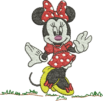 matriz de bordado Minnie Mouse 267