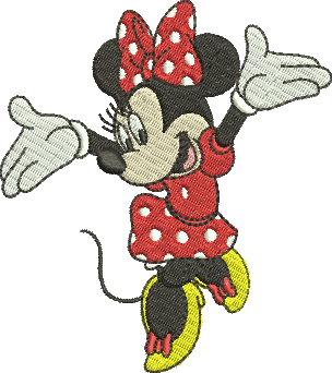 matriz de bordado Minnie Mouse 268