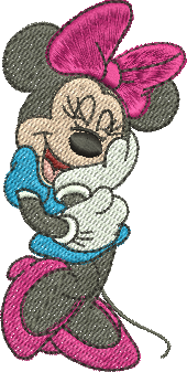 matriz de bordado Minnie Mouse 281