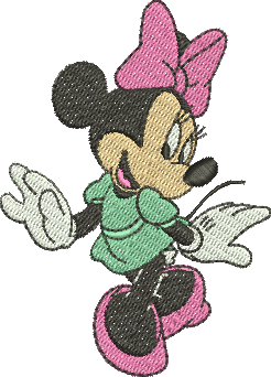 matriz de bordado Minnie Mouse 284