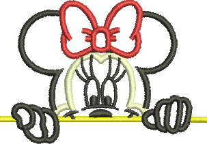 matriz de bordado Minnie Mouse 285