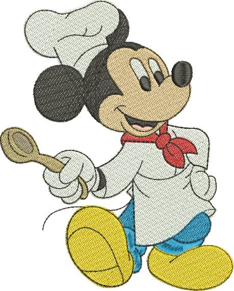 Matriz de Bordado Mickey Cozinheiro 343