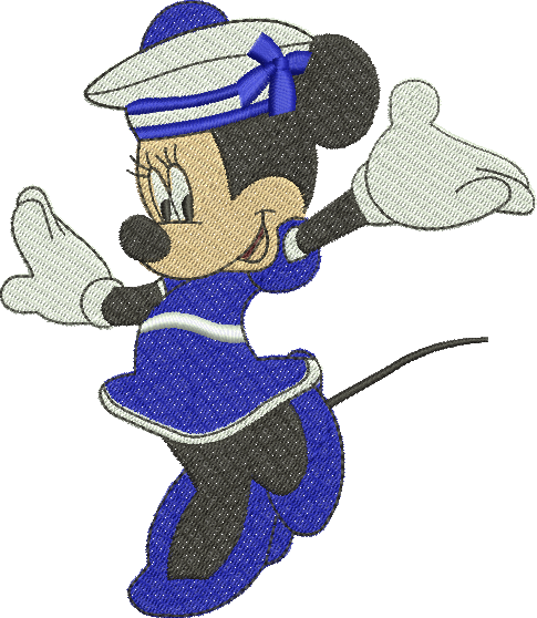 Matriz de Bordado Minnie Marinheira 344