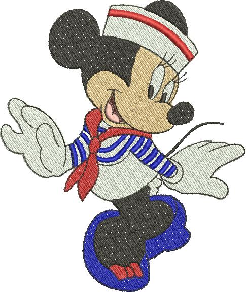 Matriz de Bordado Minnie Marinheira 345