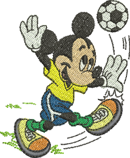 Matriz de Bordado Mickey Seleção Brasileira 348