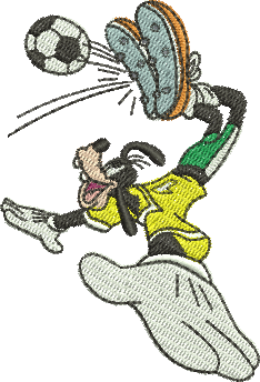 Matriz de Bordado Pateta Seleção Brasileira 349