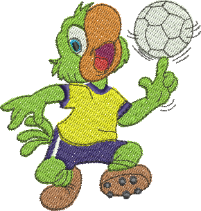 Matriz de Bordado Zé Carioca Seleção Brasileira 351