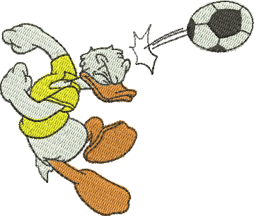Matriz de Bordado Pato Donald Seleção Brasileira 356