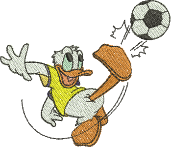 Matriz de Bordado Pato Donald Seleção Brasileira 357