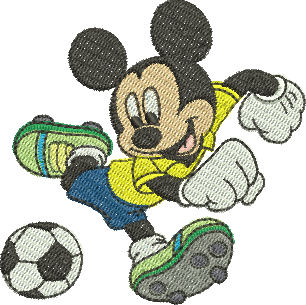 Matriz de Bordado Mickey Seleção Brasileira 359