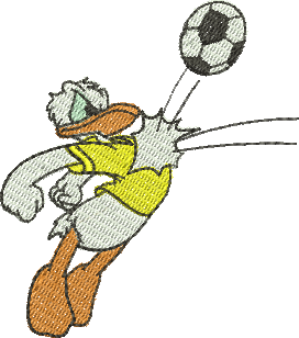 Matriz de Bordado Pato Donald Seleção Brasileira 360
