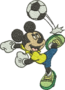 Matriz de Bordado Mickey Seleção Brasileira 362