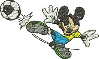 Matriz de Bordado Mickey Seleção Brasileira 363