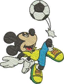 Matriz de Bordado Mickey Seleção Brasileira 364