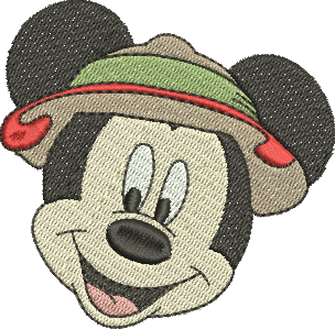 Matriz de Bordado Mickey Safari 43