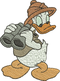 Matriz de Bordado Pato Donald Safari 46