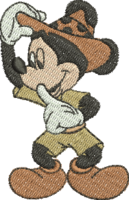 Matriz de Bordado Mickey Safari 50