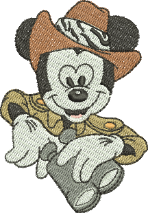 Matriz de Bordado Mickey Safari 51