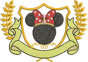 Matriz de Bordado Logo Minnie Mouse 63