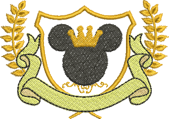 Matriz de Bordado Logo Mickey Mouse 64