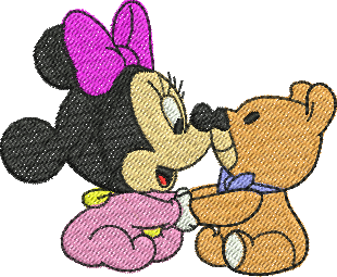 Matriz de Bordado Minnie bebê 67