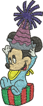 Matriz de Bordado Mickey bebê 68