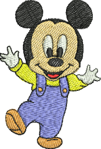matriz de bordado Mickey bebê 70