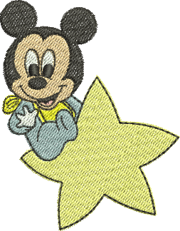 Matriz de Bordado Mickey bebê 71