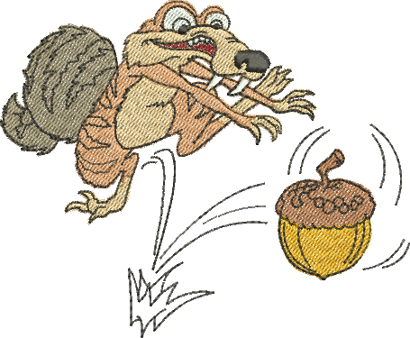matriz de bordados Scrat 01 - Três Tamanhos