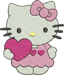 Matriz de bordado Hello Kitty 01