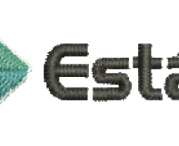 Visualização da matriz de bordado Logo Estácio