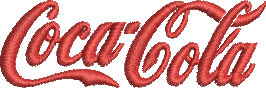 matriz de bordado Coca-Cola
