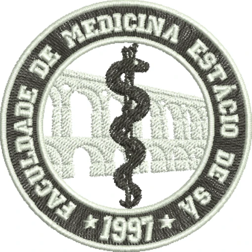 Visualização da matriz de bordado Medicina Estácio 02