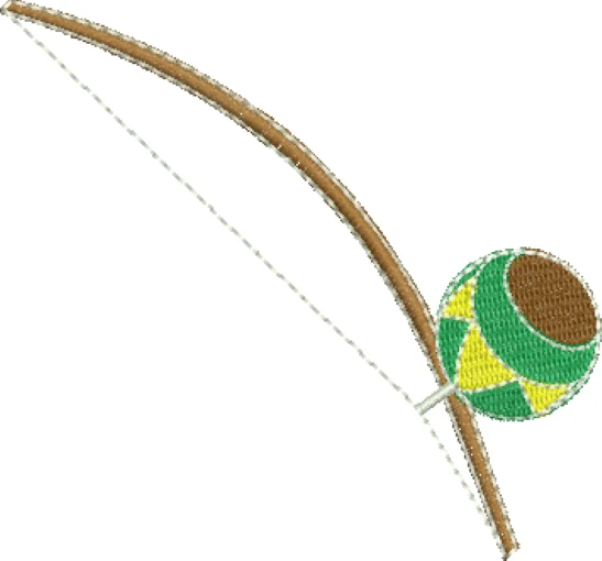 Visualização da Matriz de Bordado Berimbau 01