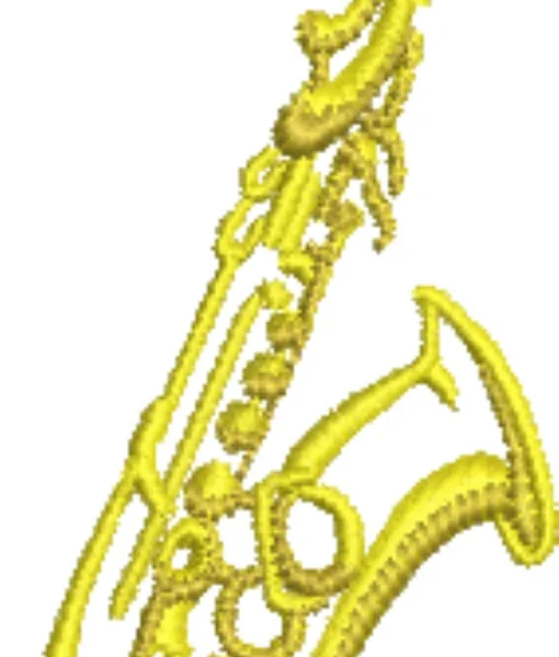 Visualização da Matriz de Bordado Saxofone 17