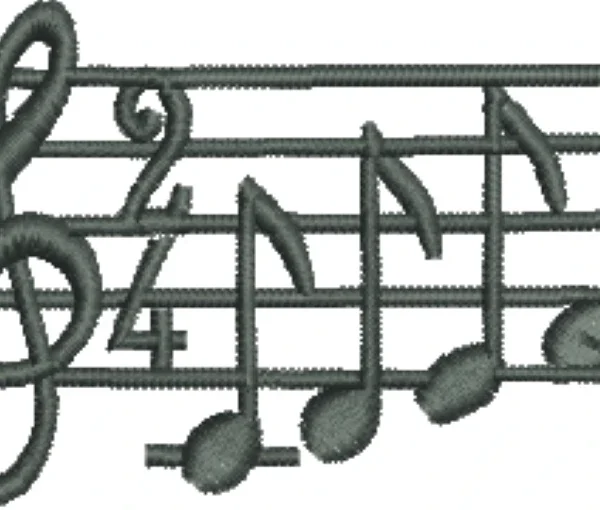 Visualização da Matriz de Bordado Notas Musicais 21