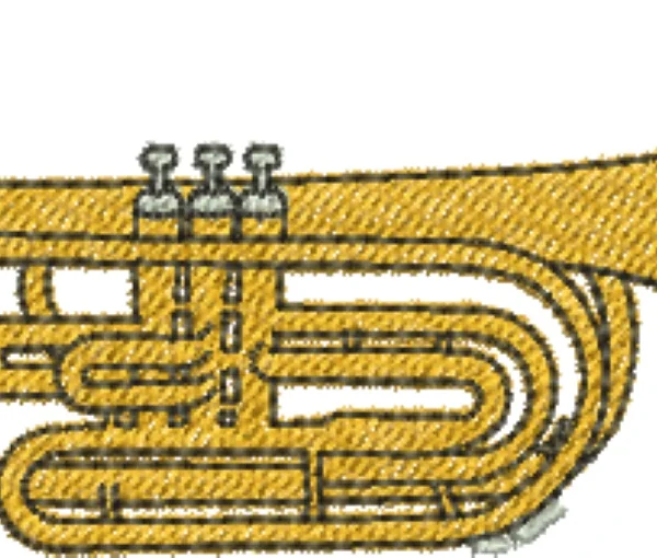 Visualização da Matriz de Bordado Trombone de Marcha 41