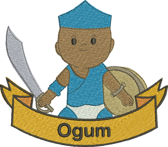 matriz de bordado Ogun 294 - Três Tamanhos
