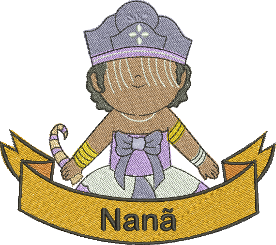 Matriz de Bordado Nanã 297 - Três Tamanhos