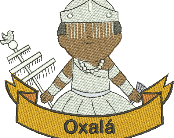 Matriz de Bordado Oxalá 304 - Três Tamanhos