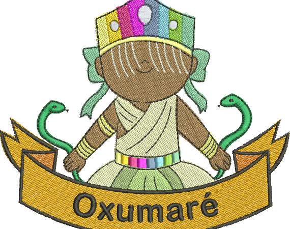Matriz de Bordado Oxumaré 305 - Três Tamanhos