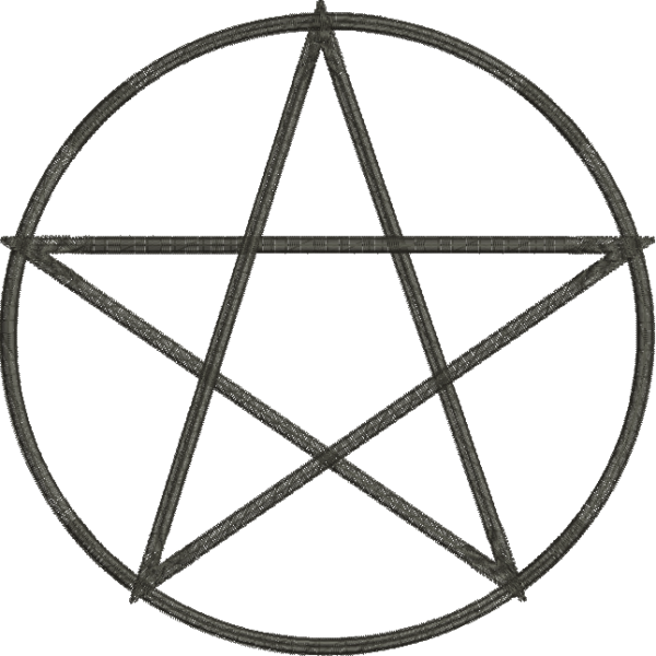Matriz de Bordado Pentagrama 69 - Três Tamanhos