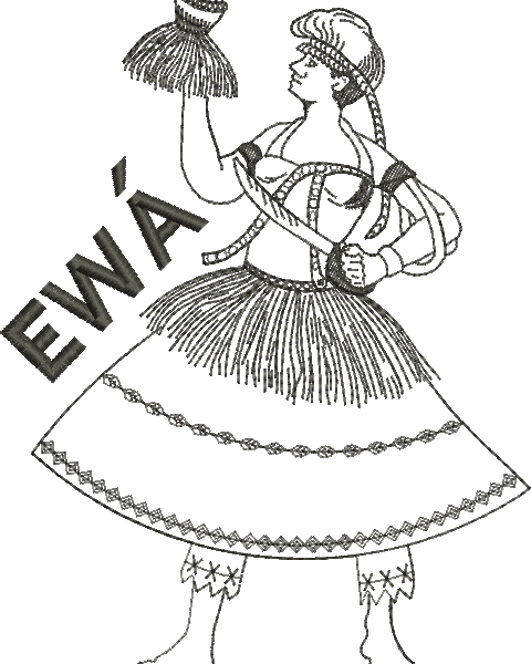 Matriz de Bordado Ewa 72 - Três Tamanhos