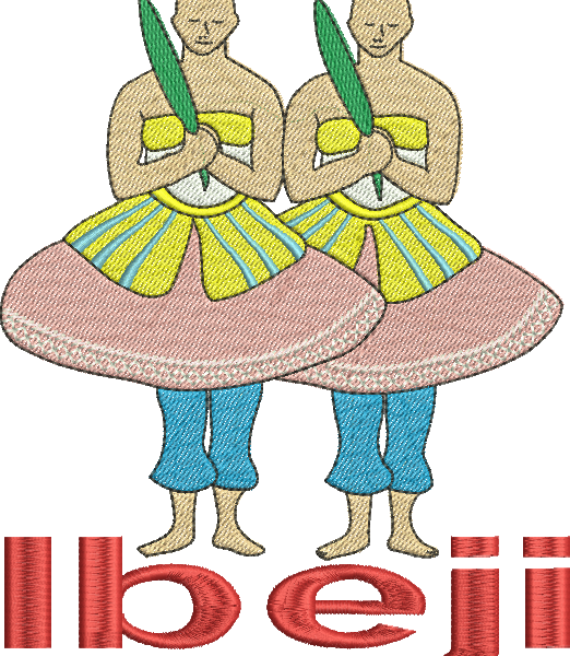 Matriz de Bordado Ibeji 83 - Três Tamanhos