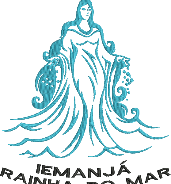 Matriz de Bordado Iemanjá 89 - Três Tamanhos