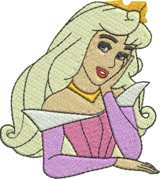 Visualização da matriz de bordado Princesa Aurora 18