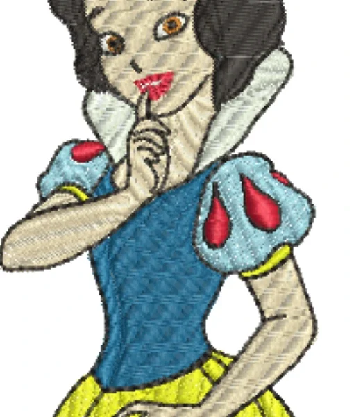 Visualização da matriz de bordado Branca de Neve 19