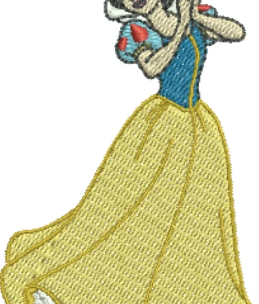 Visualização da matriz de bordado Branca de Neve 24